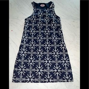 Monelle anchor dress nautical navy blue 4